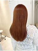 オレンジベージュ/ロング