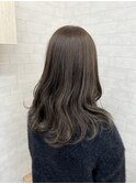 【iikanji hair】セミロング×オリーブグレージュ
