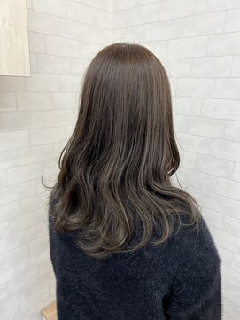 イイカンジヘア(iikanji hair) 【iikanji hair】セミロング×オリーブグレージュ