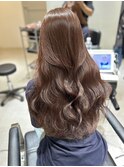 【韓国風ウェーブ】シフォンベージュ