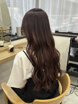 リュンヌ(Lune) やわらかレッドブラウン/毛先ブリーチ履歴あり/YU205