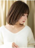 □イヤリングカラーハイライトワンカールボブ406-2浦和20代30代