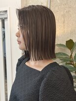 ノード(NODE)&nbsp;栄ベージュカラー垢抜け切りっぱなしシルエットボブヘア