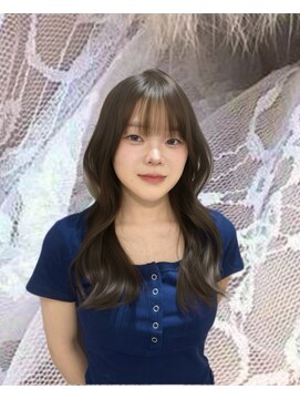 ジェム リット(GEM lit) レイヤー/オリーブベージュ/韓国ヘア