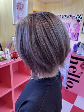 ピュア ナナ(Pure★NaNa) レイヤーボブ×ラベンダーグレー