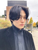 リアイス(Re:ICE) 黒髪ニュアンスパーマフェザーショートウルフ/ワンカールパーマ