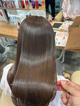 髪質改善×美髪ノンアルカリストレート　6