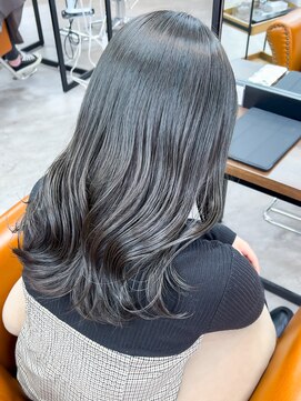 リシャルム 新保店(Re charme) ［Re Charme/近藤恭輔］ブリーチなしダブルカラー　オリーブ