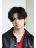メンズルーズパーマフェザーパーマ韓国ヘアシャドウパーマ