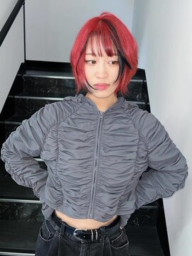 ムジャク(MUJAK) 福岡 久留米 / デザインカラー×赤髪