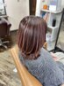 【齋藤限定】白髪ぼかしハイライト（色入れあり）＋根元カラー＋カット￥9900