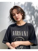 透明感グレージュカラー