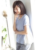 大人かわいい小顔ボブ　/ ロミー本厚木