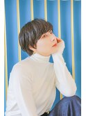 大人可愛い20代30代40代小顔ワンサイドショートボブ丸み前下がり