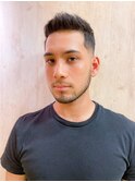フェードカットツーブロックサイドパートビジネスショート72