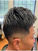 メッシュ×フェードカット