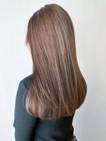 アイティー バイ アルバム 中野店(IT by ALBUM)&nbsp;ブラウンベージュロング_外ハネボブセクションカラー_ba380321