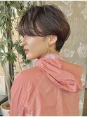 ウェーブショート/前髪あり/表参道/30代40代50代