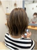 たっぷりハイライトボブ