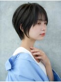 前髪あり大人ショートボブ20代30代40代【AIN.表参道】川原大地