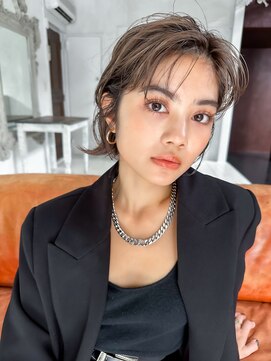 ロンド エスポワール 錦糸町(Lond espoir) 【武井俊樹】小顔前髪　マチルダボブ　　ピンクベージュ 錦糸町