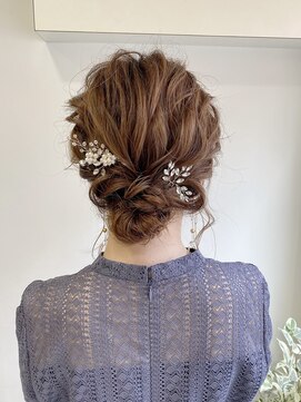 ラミエバイメルト 下北沢(lamie by melt) 花田紗希/ヘアセット/ヘアアレンジ/結婚式ヘア/シニヨン