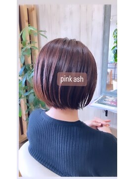 ササボー(sasaboo) 【ピンクアッシュ】重くない透け感ピンク