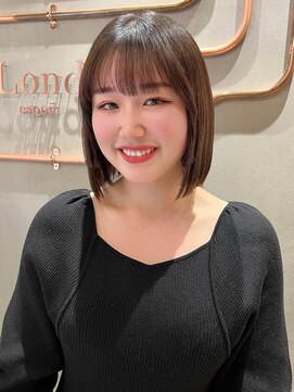 ロンド エスポワール 錦糸町(Lond espoir) 【北澤華】姫カットセミディシアーカラーボブ/縮毛矯正