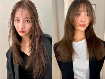 シェーン 仙台駅広瀬通店(schon)の写真/韓国風顔周りレイヤー大人気/Cut+Tr￥4500◎[仙台駅/ブリーチなしダブルカラー/Men’s/ブリーチ/レイヤー]