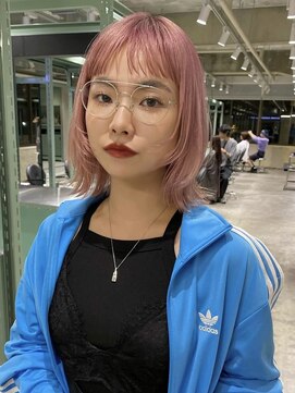 ロジ(loji) ペールピンク×レイヤーカット