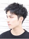 【Hale】ブルーブラックNo2811韓国マッシュスパイキーショート