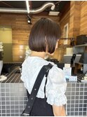 ぷつっと丸みボブ