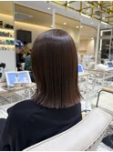 【橋本姫奈】カットと酸性ストレートでサラツヤヘアに