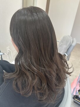 ベル サウス(BHEL south) ＊ミディアムレイヤーボブグレージュ顔周りカット