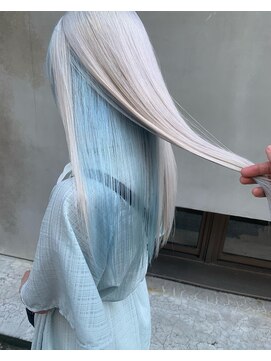 ペレ 原宿(PELE) ダブルカラー/ケアブリーチ/羽エクステ/原宿