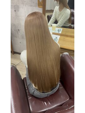 シェノン 近鉄奈良店(CHAINON) 縮毛履歴の方でも叶えるミルクティーベージュ