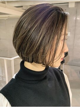 ノラ ヘアーサロン(NORA HAIR SALON) 【中迫】大人の上品なハイライトカラー白髪ぼかし 脱白髪染め5