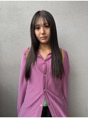 レイヤースタイルオリーブカラーロングレイヤーオリーブブラウン