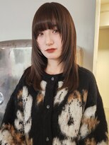 マカロニコースト(macaroni coast)&nbsp;高めのレイヤーとワイドバング ラウンドバング