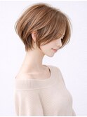 20代30代40代50代髪質改善ミルクブラウンナチュラルショート