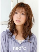 ナオシ 田原台店(nao c)&nbsp;【nao*c 田原台店】マロンベージュカラーのリラクシーミディヘア