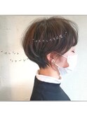 “マスクしても可愛い”マッシュショート