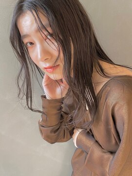 パーク(PARK) 【PARK】ダークオリーブベージュ×ニュアンスウェーブ