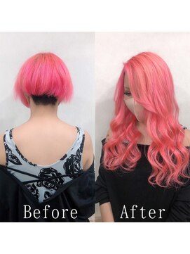 あるじゃんすー 横浜店 ホットピンクコーラル#シールエクステ#フェザーバング#横浜