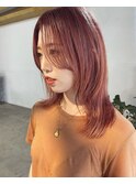 sheer apricot pink