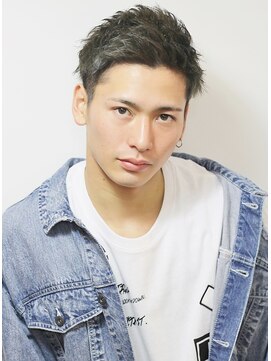 フランクスバーバーザスタンド(Frank’s barber the stand) ツーブロックベリーショートアップバングサイドグラデーション