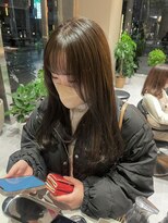 ガリカ 横浜(Gallica) 【minami】似合わせガーリーロング小顔ライン/オリーブベージュ