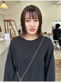 切りっぱなしボブ