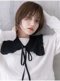 黒髪/グレーベージュ/レイヤーロング/前髪パーマ/高崎9