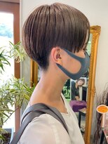 マイ ヘア デザイン 岡崎(MY hair design) 斜めバング/グレージュカラー/シルキーベージュ/岡崎